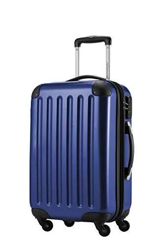 HAUPTSTADTKOFFER Alex - Handgepäck 55x38x23 cm mit 4 Rollen - Koffer mit 42 Litern Volumen, erweiterbar für mehr Stauraum, bruchsicher und ideal für fast jede Airline, mit leichtgängigen Rollen für komfortablen Transport.