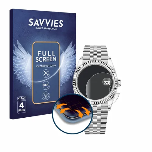 4x Full-Screen Schutz Folie für Rolex Oyster Perpetual Datejust 36 3D Display