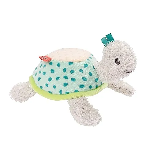 Fehn Badetier Schildkröte Badeschwamm – Kuscheltier Baby Badespielzeug für die Badewanne - Stoff Wasserspielzeug für den Badespaß – Badewannenspielzeug für Babys und Kleinkinder ab 0+ Monaten