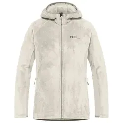 Fleecejacke JACK WOLFSKIN "ROTWAND HOODED FZ W" Damen XXL - Funktionsjacke aus 100% Polyester, atmungsaktiv und wärmend, mit eleganten Highloft-Fleece-Einsätzen für einen femininen Look, ideal für Outdoor-Aktivitäten das ganze Jahr über.