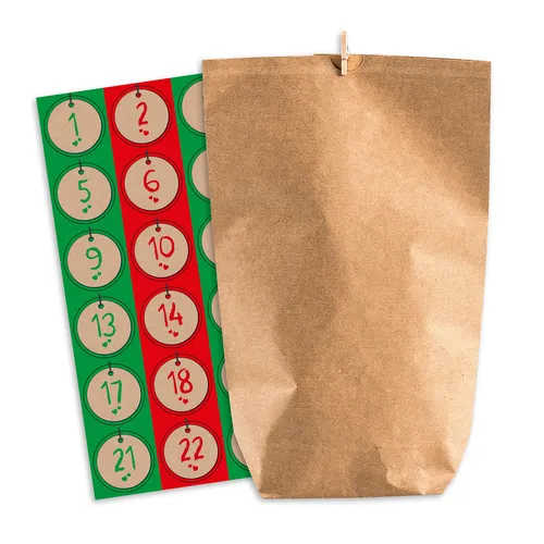 Adventskal. "Nordic Vintage" Papier