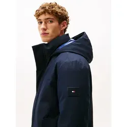 Tommy Hilfiger Kurzmantel TECH HOODED PADDED PARKA XXXL - Funktionsjacke mit Regular Fit, wasserabweisend und ideal für kühle Tage. Stylische Kapuze und praktische Klappentaschen bieten zusätzlichen Komfort.