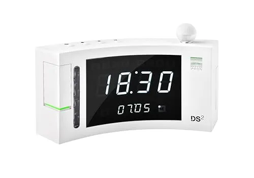 Humantechnik Digitaler Wecker für Schwerhörige & Senioren - Spieluhren mit großen, klaren Ziffern und unüberhörbarem Alarm, ideal für Senioren. Inklusive visuellem Wecksignal und Snooze-Funktion für maximalen Komfort.