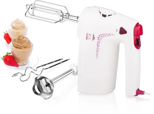 ETA Handmixer Cuore 350W - Vielseitiger Küchenhelfer - Knet- & Rührmaschine mit 350 W Leistung, 4 Geschwindigkeiten und hochwertigem Edelstahl-Zubehör für perfekte Ergebnisse in der Küche.