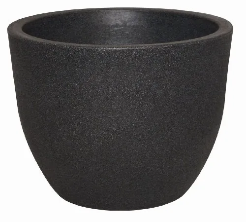 Geli Blumentopf Rimini Ø 40 cm anthrazit - Garten-Zubehör, eleganter Pflanztopf in modernem Anthrazit für stilvolle Pflanzenarrangements im Innen- und Außenbereich.