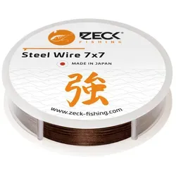 Zeck Fishing Vorfachschnur Zeck Steel Wire 7x7 3m - Stahlvorfach, 0.36 m Länge, 0.36 mm Fadendurchmesser, (3-St) 0.36 m