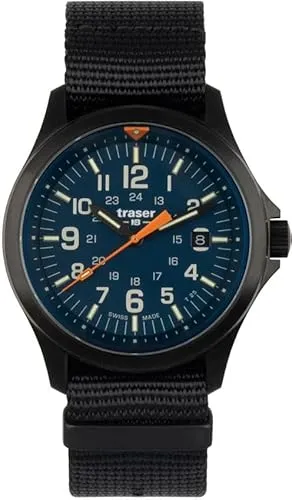 Traser H3 111069 Herrenuhr P67 Officer Pro Blue 42mm - Herrenuhren mit 10ATM Wasserdichtigkeit, Swiss Made Qualität und modernem Design in Blau und Schwarz – ideal für Abenteuer und Alltag.