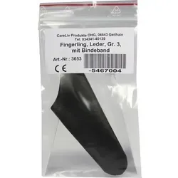 Fingerling Leder Größe 3 mit Bindeband