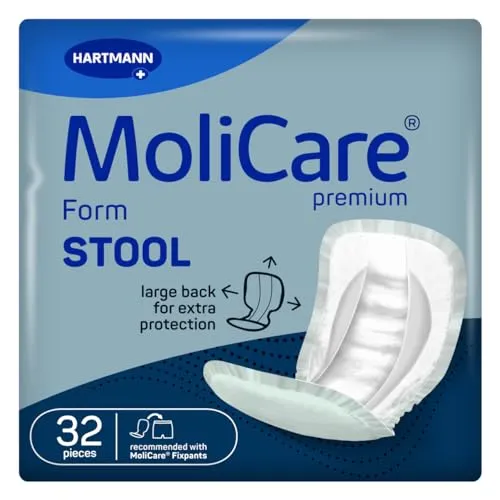 MoliCare Premium Form STOOL: Inkontinenzvorlage für Stuhlinkontinenz - Inkontinenzeinlagen mit Auslaufsicheren Spezialtaschen für zuverlässigen Schutz und Hautschutz, entwickelt in Deutschland. Ideal für Durchfall und kleine Flüssigkeitsmengen.