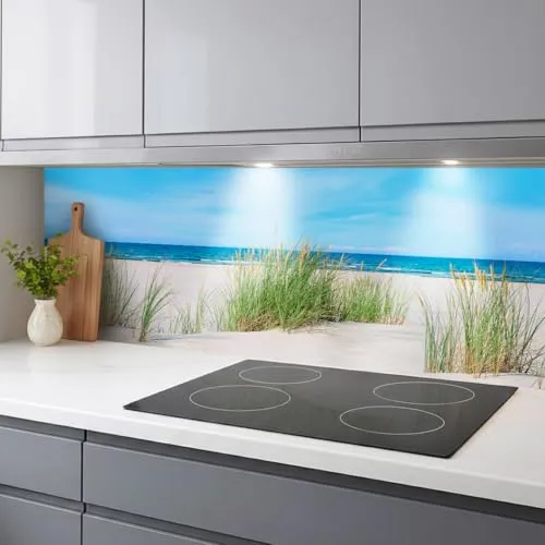 Rodnik Küchenrückwand Nordsee, Monolith in DELUXE Qualität - Küchenrückwand aus pflegeleichtem ABS-Kunststoff, direkt bedruckt und UV-beständig. Ideal für alle Räume, wasserfest und hitzebeständig.