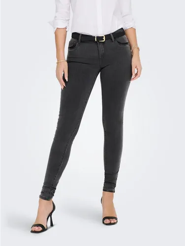 ONLY Onlrain Life Reg Skinny DNM Noos Damen Jeans, Dark Grey Denim, XS / 34L - Stylische Skinny Jeans mit zwei Fronttaschen und einer Münztasche, ideal für jeden Anlass. Hochwertiger Dark Grey Denim sorgt für einen modernen Look.