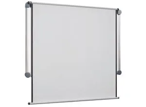 Projektionsrollo 134 x 114 cm - Leichte Leinwand für Präsentationen - Ideal für mobile Präsentationen: Diese Projektionsleinwand ist einfach zu bedienen, leicht und bietet eine matt weiße Bildfläche nach DIN 19045. Perfekt für Moderationstafeln und Whiteboards!