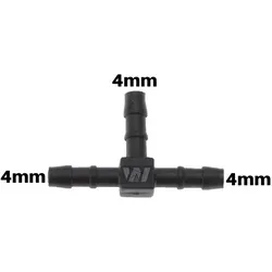 WamSter® T Schlauchverbinder Pipe Connector 4mm Durchmesser