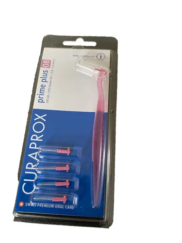 Curaprox Prime Plus 08  Interdentalbürste Zahn 5 Brüstchen plus Halter