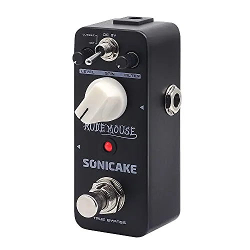 SONICAKE Overdrive Distortion Fuzz Gitarre Effektpedal Underground True Bypass Rude Mouse