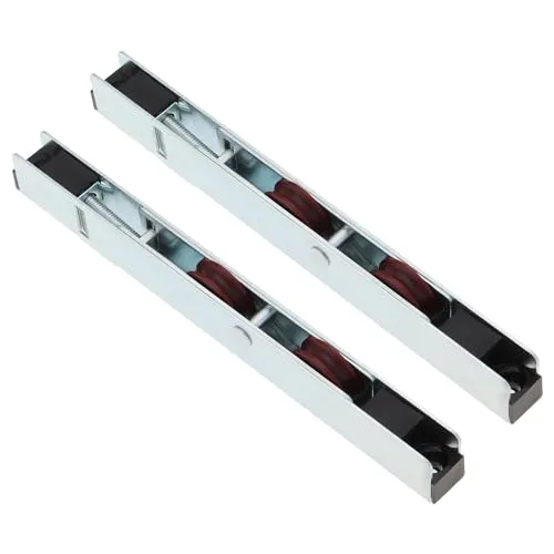 LT Easiyl Schiebetürrollen für Schiebetüren, Doppelrolle, Edelstahl, Push-Pull-Tür, Fenster, Riemenscheibe für UPVC-Holz, Aluminium-Türen, 160 x 12 x 20 mm, 2 Stück