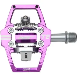 HT-COMPONENTS Paar Pedale ht-t2-sx Violett 966000084 - Stylische Violette BMX-Pedale für optimalen Grip und Kontrolle. Ideal für leidenschaftliche Radfahrer, die Wert auf Design und Funktionalität legen.