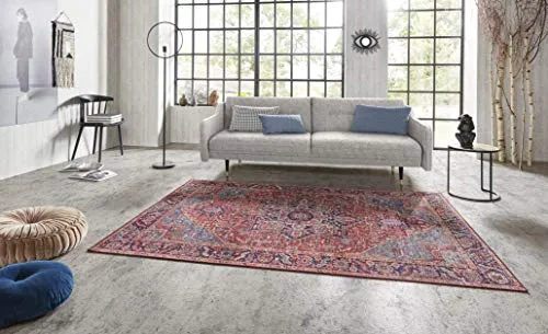 HANSE Home Teppich Amata, Orientalisch, 200 cm x 290 cm, Vintage-Stil - Rechteckiger Teppich mit 5 mm Höhe, ideal für Wohnzimmer oder Schlafzimmer. Strapazierfähig, pflegeleicht und geeignet für Fußbodenheizungen – ein stilvolles Highlight für Ihr Zuhause.