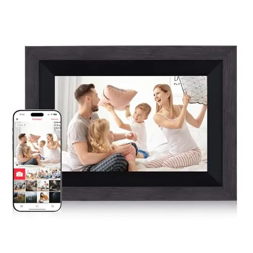 ROLLEI Smart Frame WiFi 105 mit App-Funktion - Digitale Bilderrahmen mit 10,1 Zoll Full-HD-Display, WLAN und einfacher Fotoübertragung via Frameo-App – ideal zum Teilen von Erinnerungen mit Familie und Freunden.