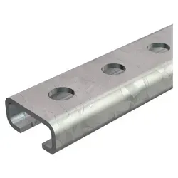 OBO Bettermann CL2712P2000FT Profilschiene (2 m) - C-Profilschiene für einfache Kabelverlegung, ideal für Schaltschrankbau. Feuerverzinkt und robust, Länge 2 m, bietet hohe Stabilität und Sicherheit.