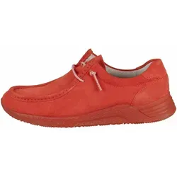 Sioux Komfort Mokassins Grashopper sangue Damen 39 1/2 Rot - Vielseitige Damen Halbschuhe in Rot, ideal für den ganzjährigen Einsatz. Die Schnürung sorgt für eine individuelle Anpassung, während die strapazierfähige Sohle optimalen Halt bietet.