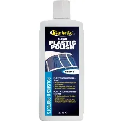 Star brite Plastik Wiederhersteller Step 2, Klarsicht-Kunststoff-Politur 87308 - Autopflege & Motorradpflege, schützt Kunststoff vor Kalkbelägen und Kratzern, ideal für Bootsfenster und Decksluken.