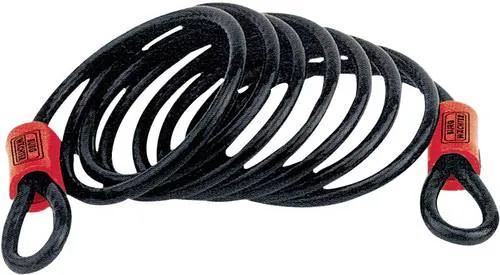 Burg Wächter Spiralkabel 750 250 mit zwei Ösen, Sicherheitskabel für Fahrräder und mehr - SICHERHEIT FÜR IHRE WERTGEGENSTÄNDE: Das 2,5 m lange Spiralkabel mit 10 mm Durchmesser und schützendem Kunststoffmantel ermöglicht eine flexible Sicherung von Fahrrädern, Gartenmöbeln und mehr. Einfach mit einem Schloss kombinieren!