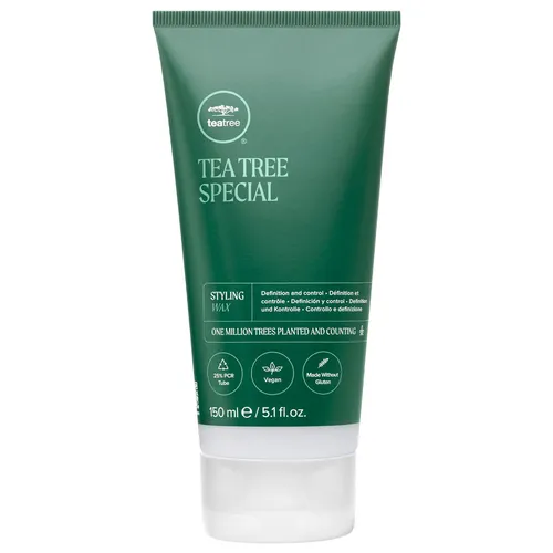 Paul Mitchell Tea Tree Styling Wax 150 ml - Haarstyling-Produkte, bietet Struktur und Definition mit erfrischendem Pfefferminz- und Teebaumöl-Duft für ein belebendes Wellnesserlebnis.