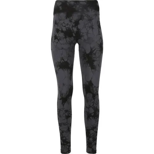 ATHLECIA Theresa Tie Dye Seamless Tights - S/M - Lange Laufhosen für Damen mit nahtlosem Design und trendigem Tie-Dye-Muster für optimalen Komfort und Style beim Sport.