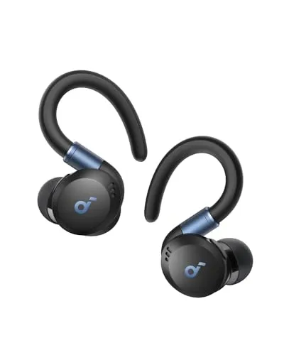 soundcore von Anker Sport X20 - Kabellose Workout Kopfhörer - Kopfhörer mit IP68 Schutz, drehbaren Ohrhaken und 48h Akkulaufzeit, ideal für ungestörtes Training und intensiven Bass.
