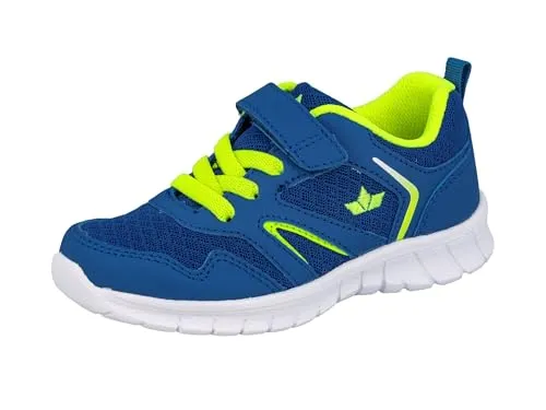 Lico Unisex Kinder Skip Vs Sneaker, Blau Lemon, 32 EU - Sneaker für Kinder mit elastischen Schnürsenkeln und Klettverschluss, ideal für schnellen Einstieg und perfekten Halt, leicht und bequem für jeden Tag.