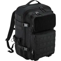 Bagbase Molle Tactical Rucksack 35L - Schwarz - Daypack mit 17 Zoll Laptopfach, verstellbaren Gurten und robustem Design für optimale Funktionalität und Komfort beim Outdoor-Abenteuer.