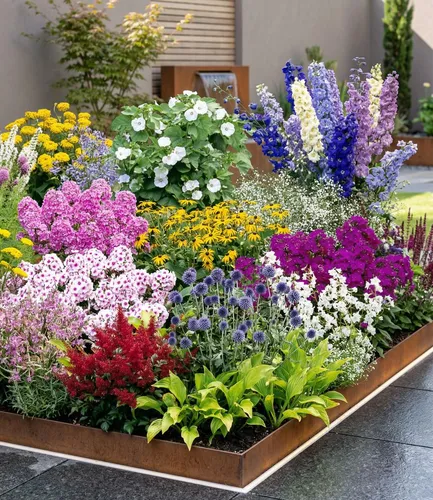 BALDUR Garten Buntes Staudenbeet 'Multi-Colour', 24 St. - Genießen Sie ein farbenfrohes Gartenbild mit dem winterharten Staudenbeet 'Multi-Colour'. 12 blühwillige Pflanzen in strahlenden Farben, ideal für sonnige bis halbschattige Standorte. Pflegeleicht und robust – für ein blühendes Erlebnis!