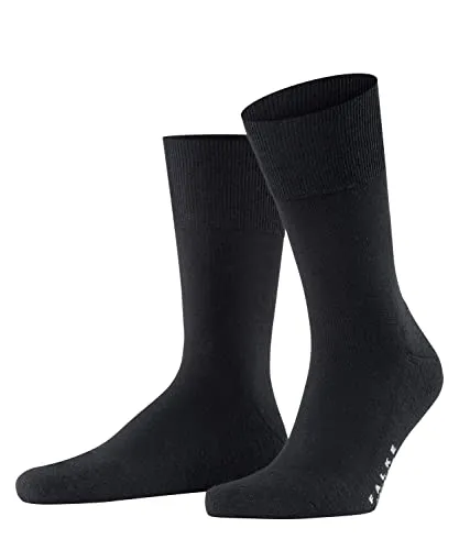 FALKE Herren Socken Airport Plus M, Schwarz 39-40 - Hochwertige Herrensocken aus Wolle und Baumwolle mit wärmender Plüschsohle; ideal für Business und Freizeit, fusselfrei und perfekte Passform für höchsten Tragekomfort in der kalten Jahreszeit.