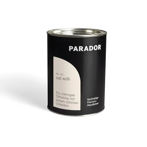Parador Wandfarbe Oat Milk creme beige 2,5 L - nachhaltige Premium Innenfarbe matt - hohe Deckkraft tropffest spritzfest ergiebig schnelltrocknend geruchsneutral vegan