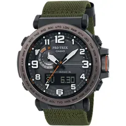 Casio PRW-6600YB-3ER Herren-Armbanduhr, Edelstahl-Gehäuse - Grün/Schwarz