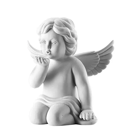 Rosenthal Engel Gross Weiss matt Engel Handkuss - Sammlerfiguren aus feinstem Biskuitporzellan, jetzt in neuen Motiven erhältlich: Engel mit Hase, Laterne und träumend – ein Must-Have für jeden Rosenthal-Fan!