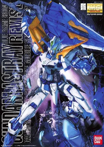 1/100 MG Gundam Astray Blu Frame 2nd Rev - 21cm Modell - Spielfiguren: Hochwertiger Bausatz des Gundam Astray Blu Frame, mit voll beweglichen Gelenken für dynamische Posen und umfangreichem Zubehör. Ideal für Modellbau-Enthusiasten und Gundam-Fans!