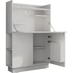 Vicco Schreibtisch-Schrank Alena - Kompakter Büroschrank - Büroschränke mit melaminharzbeschichteter Oberfläche, besonders robust und pflegeleicht, ideal für kleine Räume mit viel Ablagefläche.