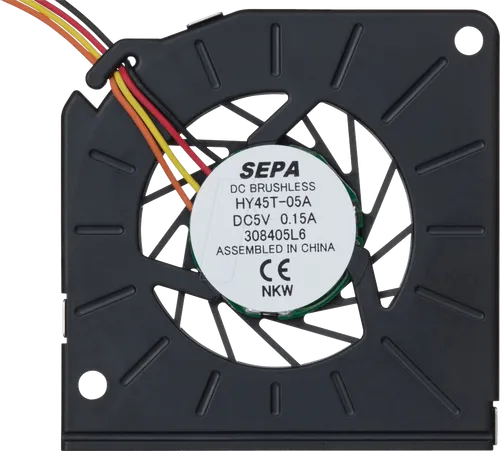 SEPA HY45T05A - Radial-Lüfter, 45x45x5mm, 5V, 27dB, 5200U/min, Gleitlager