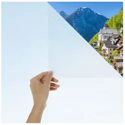 Blumtal Fensterfolie 90x200 cm - Blickdicht & statisch haftend, 2er Set mit Rakel - Einfache Anbringung ohne Kleber: Die statisch haftende Fensterfolie sorgt für Sichtschutz und UV-Reduktion. Mit praktischem Rakel für faltenfreies Glattstreichen. Ideal für Badezimmer und Wohnräume.