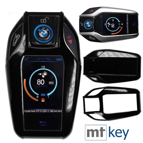 DISPLAY Schlüssel Hülle Schwarz für BMW i8 5er G30 G31 7er G11 X3 G01 X4 G02