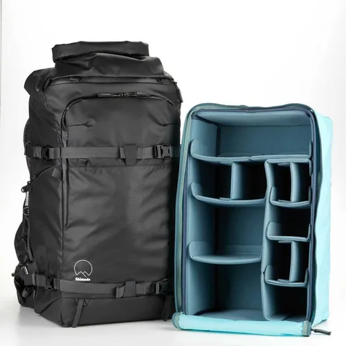 Shimoda Action X70 HD Starter Kit (XL DV CU) schwarz - Camcorder-Rucksack mit XL Kameraeinsatz, ideal für DSLR Kameras und perfekten Schutz bei Outdoor-Abenteuern.