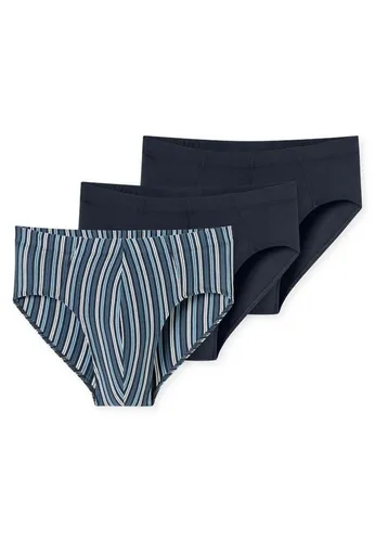 Schiesser Herren 3 Pack Unterwäsche Slips - Herren-Slips aus 95 % Bio-Baumwolle, mit softem Komfortbund und modischen Ziernähten für optimalen Tragekomfort.