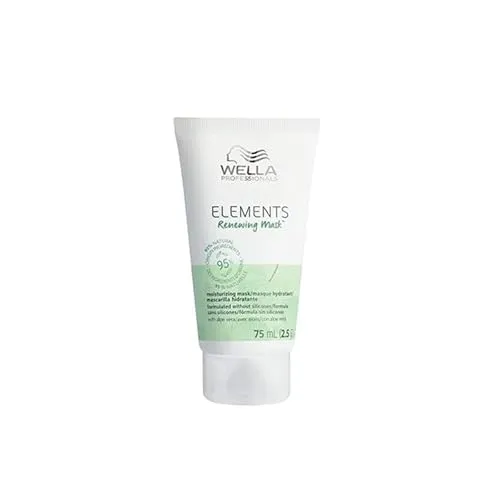 Wella Professionals Elements Renewing Mask – Stärkende Haarmaske mit Aloe Vera & Vitamin E für gefärbtes Haar – schützt vor Haarbruch & stellt Glanz wieder her (75 ml)