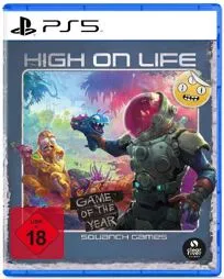 High on Life GOTY - PS5 - Spiele für PlayStation 5, erlebe die aufregende Reise eines intergalaktischen Kopfgeldjägers mit einzigartigen Charakteren und sprechenden Waffen in der Game of the Year Edition.