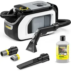 Kärcher Waschsauger SE 3 Compact Home Shoe N1 - Waschsauger für eine fasertiefe Reinigung von Stoffmöbeln und Teppichen, inkl. Shoe!Cleaner für die schonende Reinigung von Schuhen und Selbstreinigungsfunktion für einfache Pflege.