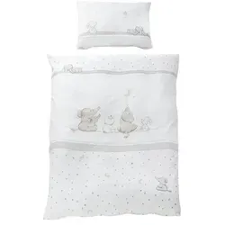 Roba Bettwäsche 2-teilig Sternenzauber - Bettwäsche für Babys in grau, aus hochwertigen Materialien für besten Schlafkomfort. Maße: B: 100 cm. Ideal für süße Träume in der Kategorie Baby Bettwaren.