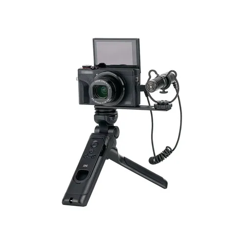 JJC TP-C1 Mini-Stativ Griff mit Fernbedienung - Mini-Stativ Griff für Canon-Kameras mit 360° Panoramadrehung und 180° Neigung, ideal für kreative Aufnahmen und perfekte Stabilität.