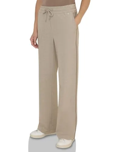 CECIL Jogginghose "Style Neele" für Damen, Größe L, toffee cream melange - Bequeme und pflegeleichte Damen-Jogginghose im casual Loose Fit mit Gallonstreifen. Ideal für Freizeitaktivitäten und vielseitig kombinierbar.